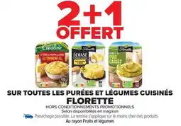 Carrefour Drive FLORETTE Sur toutes les purées et légumes cuisinés offre