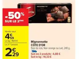 Carrefour Drive CÔTE D'OR Mignonnette offre