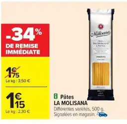 Carrefour Drive LA MOLISANA Pâtes offre