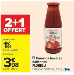 FLORELLI Florelli purée de tomates