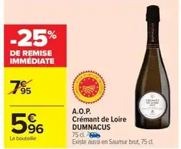 DUMNACUS A.O.P. Crémant de Loire