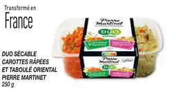 Netto Duo sécable carottes rapées et taboulé oriental pierre martinet offre