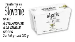Netto Skyr à l'islandaise à la vanille siggi's offre