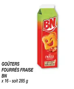 Netto Goûters fourrés fraise bn offre