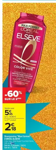 L'ORÉAL ELSEVE Shampooing Maxi format