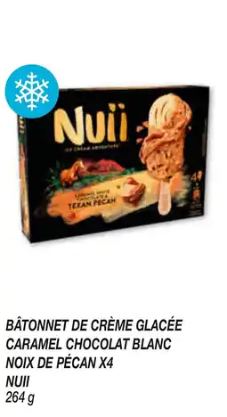 Netto Bâtonnet de crème glacée caramel chocolat blanc noix de pécan x4 nuii offre