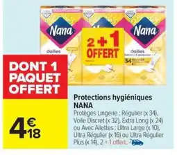 Carrefour Drive NANA Protections hygiéniques offre