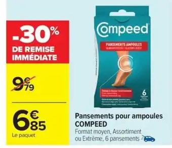 Carrefour Drive COMPEED Pansements pour ampoules offre