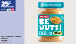 Carrefour Contact Pâte à tartiner cacahuète be nuts andros offre