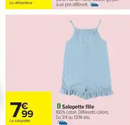 Carrefour Drive Salopette fille offre