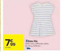 Carrefour Drive Robe fille offre