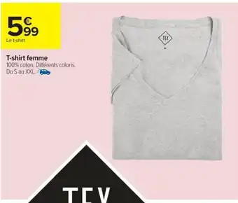 Carrefour Drive T-shirt femme offre