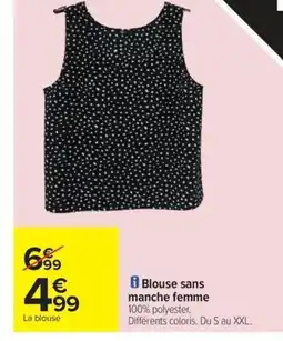 Carrefour Drive Blouse sans manche femme offre