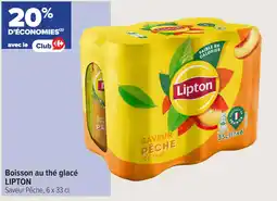 Carrefour Contact Boisson au thé glacé lipton offre