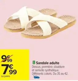 Carrefour Drive Sandale adulte offre