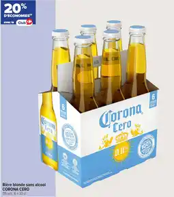 Carrefour Contact Bière blonde sans alcool corona cero offre