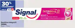 Carrefour Contact Dentifrice intégral 8 signal offre