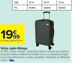 Carrefour Drive Valise rigide Malaga offre