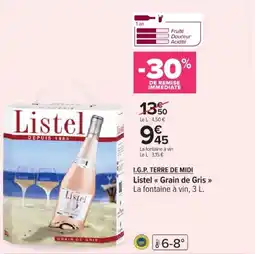 Cora x Carrefour Listel grain de gris offre