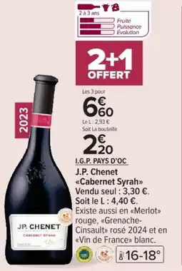 Cora x Carrefour I.g.p. pays d'oc offre
