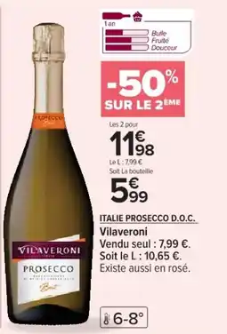 Cora x Carrefour Italie prosecco d.o.c. offre