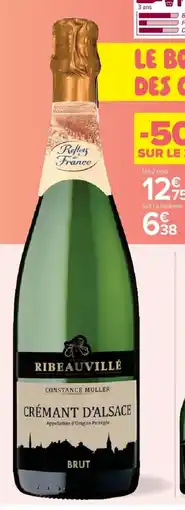 Cora x Carrefour Crémant d'alsace brut constance muller offre