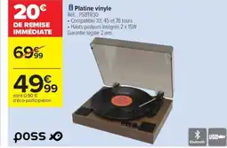 Carrefour Drive Platine vinyle offre