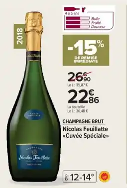 Cora x Carrefour Champagne brut nicolas feuillatte offre
