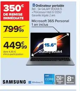 Carrefour Drive SAMSUNG Ordinateur portable offre