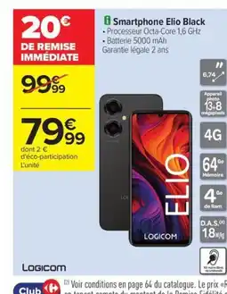 LOGICOM Smartphone Elio Black