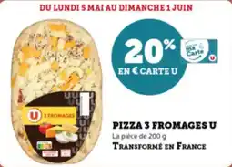 Super U Pizza 3 fromages u offre