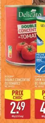 ALDI DELICATO DOUBLE CONCENTRÉ DE TOMATES offre