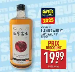 ALDI KOMA FUJI BLENDED WHISKY JAPONAIS 40° offre