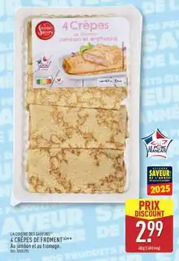 ALDI 4 CRÊPES DE FROMENT offre