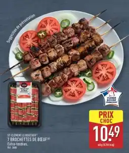ALDI 7 BROCHETTES DE BŒUF offre