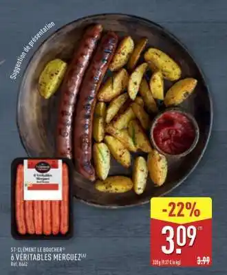 ALDI 6 Véritables Merguez offre