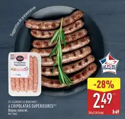 ALDI 6 CHIPOLATAS SUPÉRIEURES offre