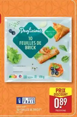 ALDI Daylicious 10 Feuilles de Brick offre
