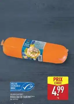 ALDI GOLDEN SEAFOOD ROULEAU DE SURIMI offre