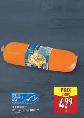 ALDI GOLDEN SEAFOOD ROULEAU DE SURIMI offre
