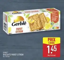 ALDI GERBLÉ BISCUITS PAVOT CITRON offre
