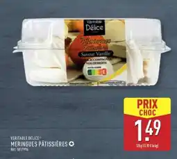 ALDI VÉRITABLE DÉLICE MERINGUES PÂTISSIÈRES offre