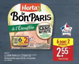 ALDI Herta Le Bon Paris à l'Étouffée offre