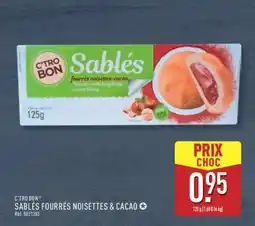 ALDI Sablés fourrés noisettes & cacao offre