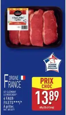 ALDI 4 Faux-Filets à griller offre