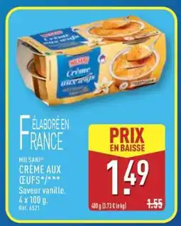 ALDI MILSANI CRÈME AUX ŒUFS offre