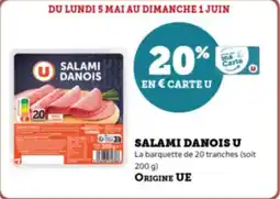 Super U Salami danois u offre