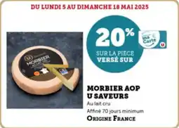 Super U Morbier aop u saveurs offre