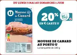 Super U Mousse de canard au porto u offre
