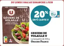 Gesiers de volaille u
